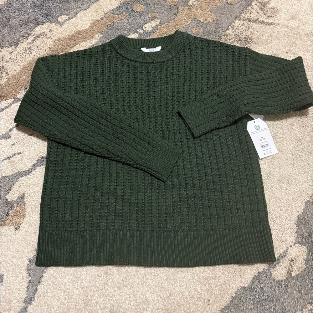 Women Green Sweater Size Medium NWT